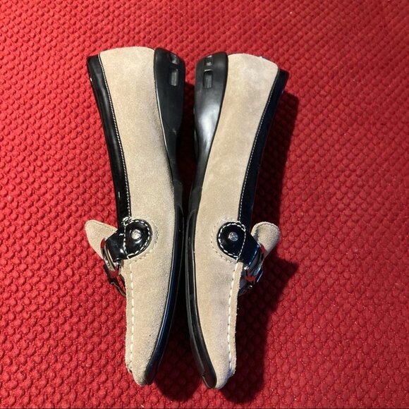 COLE HAAN + NIKE AIR Sz 8.5B Suede Patent  Leather Horse bit Driving Shoe Loafer - Picture 5 of 10